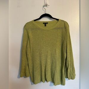 Eileen Fisher Green Knit Sweater